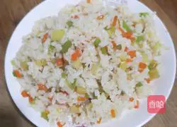 Carrot Fried Rice Recipe Illustration 3