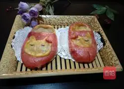 Illustration of how to make shoe steamed buns 16