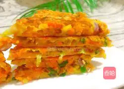 Illustration of how to make chicken tenders, mixed vegetables and egg pancakes 10