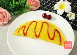 Illustration of how to make dumplings and omelette rice 2