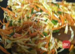 Illustration of how to make vegetarian steamed noodles 2