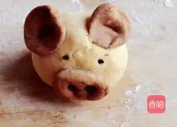 Illustration of how to make pumpkin and piggy steamed buns 10