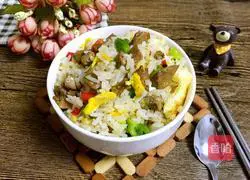 Illustration of how to make foie gras fried rice 8