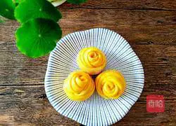 Rose pumpkin steamed buns recipe 13