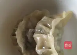 Illustration of how to make coriander and pork dumplings 6