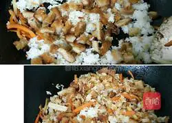 Illustration of how to make chicken chop fried rice 4