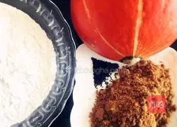 Brown sugar Illustration of how to make pumpkin cake 1