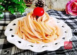 Illustration of making homemade vegetable noodles 14