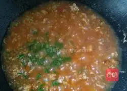 Illustration of how to make tomato minced meat noodles 10