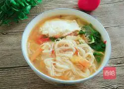 Illustration of how to make vegetable soup noodles 14