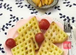 Waffle mix oven version waffle recipe illustration 10