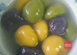 Colorful glutinous rice balls recipe 5