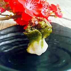 Cabbage steamed buns stuffed with red bean paste