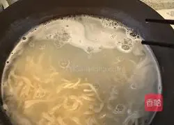 Illustration of how to make scallion noodles 6