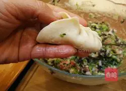 Illustration of how to wrap Liuye dumplings 21