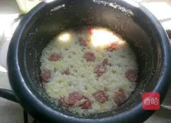 How to make braised rice with sausage, rice and millet Illustration 3