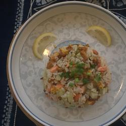 Salmon and Egg Fried Rice