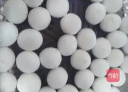 Illustration of how to make ham glutinous rice balls (sesame flavor) 1