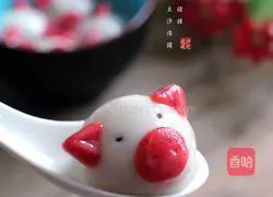 Illustration of how to make Little Pig Red Bean Paste Rice Balls 15