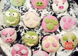 Illustration of how to make cartoon colorful glutinous rice balls 4