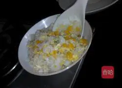 Corn, Cilantro, Sweet Egg Fried Rice Illustration 12 