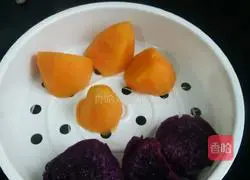 Illustration of how to make sweet wine colored glutinous rice balls 4
