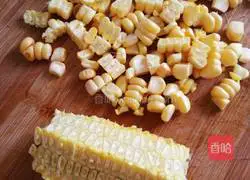 Illustration of how to make sweet and tender corn cakes 2