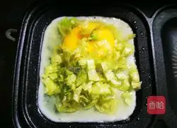 Illustration of how to make egg sandwich and ham 4