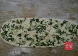 Illustration of making scallion pancake 5