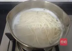 Illustration of how to make soybean paste noodles 6