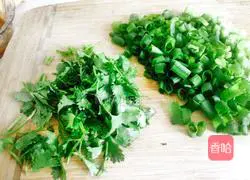 Illustration of making noodles pancake 3