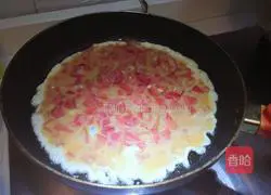 Illustration of how to make tomato egg pancake 6
