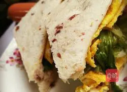 Illustration of how to make egg sandwich 8