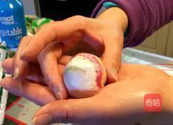 Illustration of how to make Yuhuashi glutinous rice balls 12