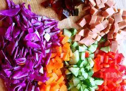 Illustration of how to make shrimp fried rice 1