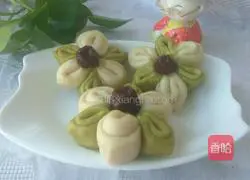 Illustration of how to make flower steamed buns 17