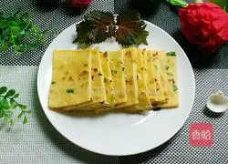 Illustration of how to make green onion egg pancake 12