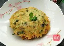 Illustration of how to make shredded green radish egg pancake 8