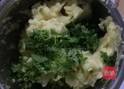 Mashed potatoes Illustration of how to make cakes 6