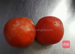 Illustration of how to make persimmon cake 1