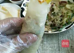 Spring pancakes rolled with shredded potatoes Illustration of how to do it 18