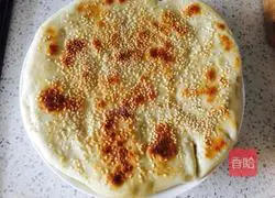 Illustration of making dough sesame cake 8