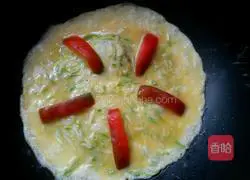 Illustration of how to make egg breakfast cake 8