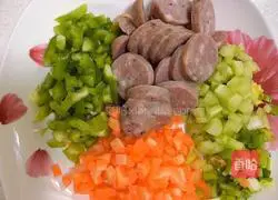 Cheese Omelette Rice (Internet celebrity fried rice) Flaming Mountain Recipe Illustration 2