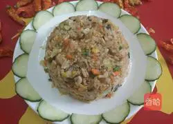 Illustration of how to make egg fried rice 5