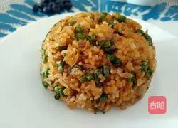 Illustration of how to make cowpea and soy sauce fried rice 10