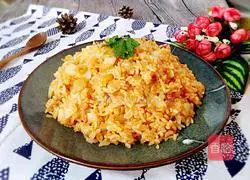 Illustration of how to make spicy cabbage fried rice 9