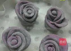 Purple sweet potato and hedgehog steamed buns recipe 10