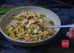 Illustration of Bacon and Egg Fried Rice 11