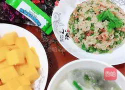 Illustration of how to make creative fried rice 9